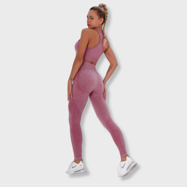 Women Seamless Yoga Set Gym Workout Clothes for Female Push Up Bra High Waist Leggings Sexy Fitness Sportswear Sports Suits