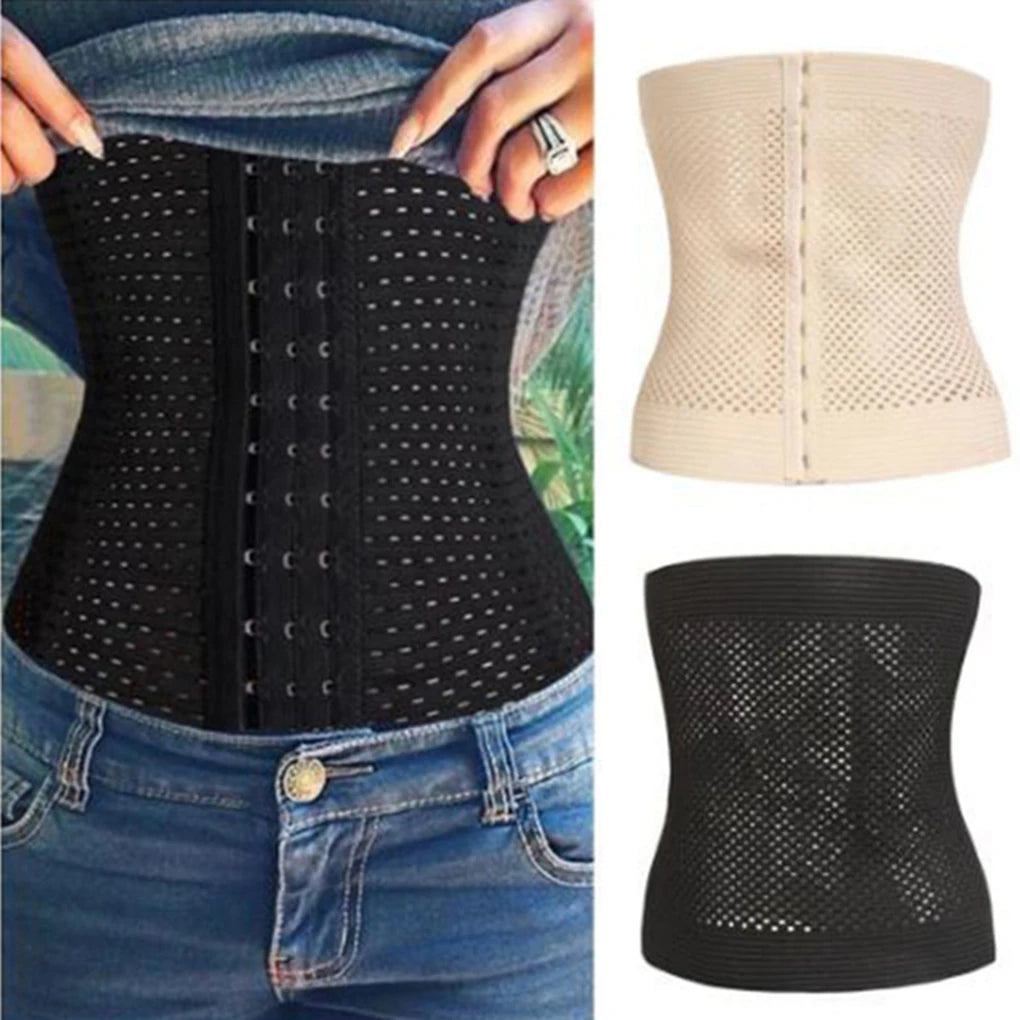 Women Fat Burning Shapewear Belly Control Elastic Spandex Corset Waist Training Body Shaper Cloth