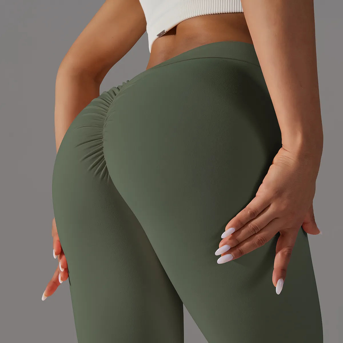 Scrunch Butt Gym Leggings Sexy V Waist Push Up Leggings Women Fiteness Leggings Naked Feeling Yoga Pants Workout Tights Leggings