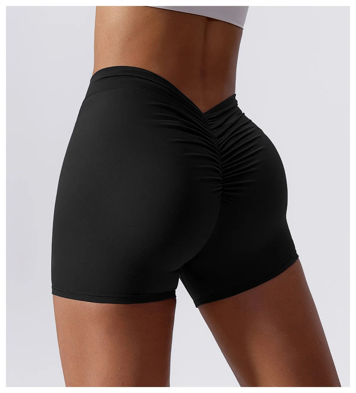 NCLAGEN Women's Yoga Shorts High Waist Scrunch Booty Butt Lifting Comfort Fitness Gym Tights Squat Proof Naked Feel Leggings