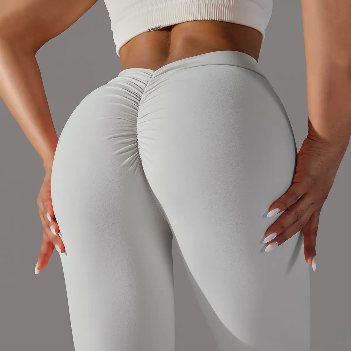 Scrunch Butt Gym Leggings Sexy V Waist Push Up Leggings Women Fiteness Leggings Naked Feeling Yoga Pants Workout Tights Leggings