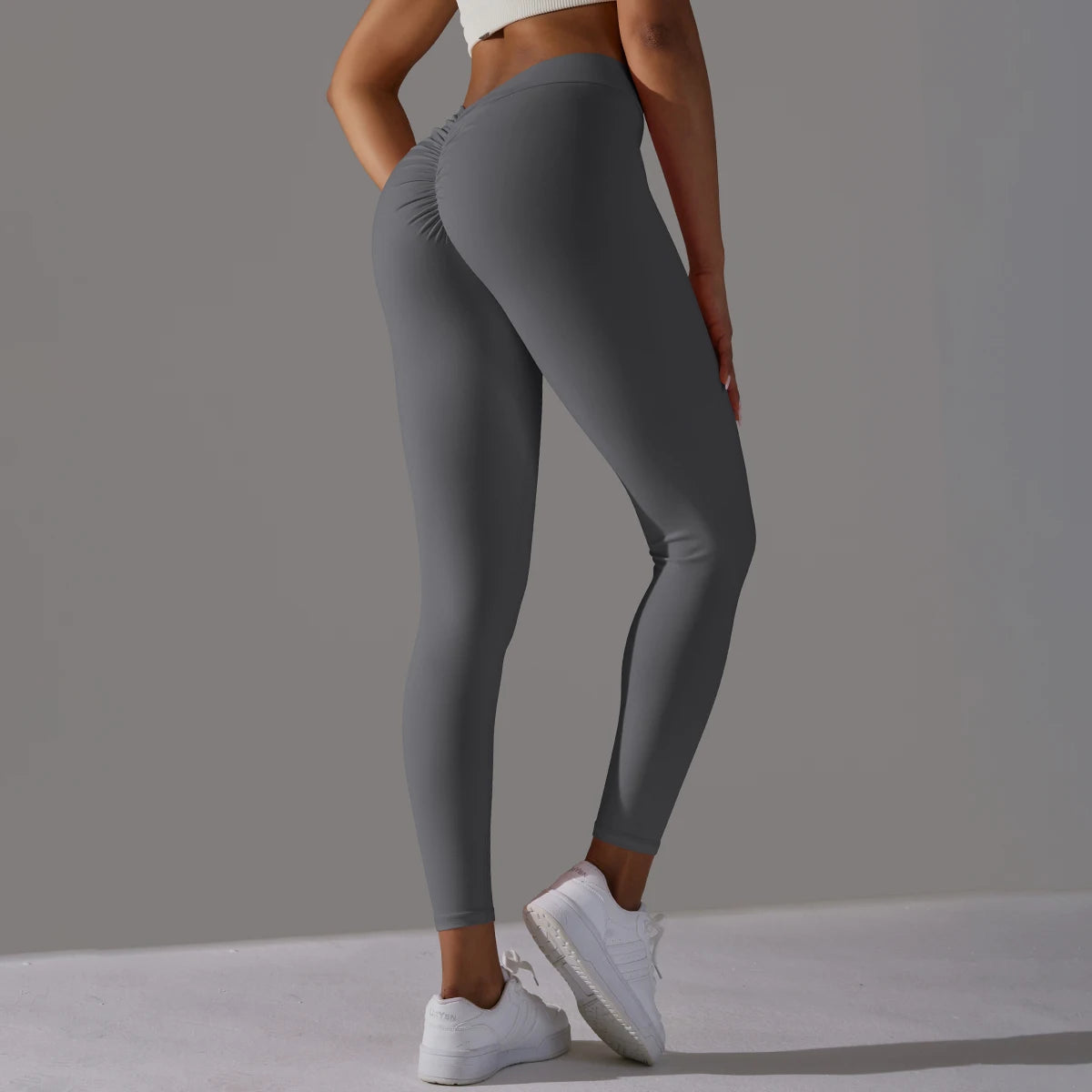 Scrunch Butt Gym Leggings Sexy V Waist Push Up Leggings Women Fiteness Leggings Naked Feeling Yoga Pants Workout Tights Leggings